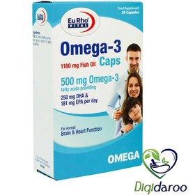 تصویر Eurho Vital Omega-3 1180 mg 60 Capsule Eurho Vital Omega-3 1180 mg 60 Capsule