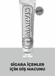 تصویر خمیردندان سفید کننده نعنایی مارویس مناسب افراد سیگاری ۸۵ میل Marvis Smokers Whitening Mint Fluoride Toothpaste 85ml