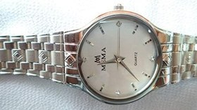 تصویر MEMA QUARTZ WATCH FOR MEN IN SILVER DAIL 