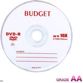 تصویر دی وی دی خام باجت مدل DVD-R بسته 50 عددی Budget DVD-R Pack of 50