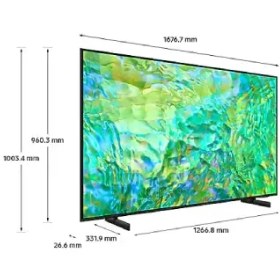 تصویر تلویزیون سامسونگ 75 اینج مدل 75CU8100 Samsung 75CU8100 model 75 inch 4K Smart TV 2023