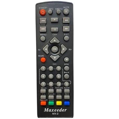 خرید و قیمت کنترل مکسیدر MX2 گیرنده دیجیتال MAXEEDERمدل Maxeeder t2 | ترب