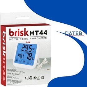 تصویر رطوبت سنج بریسک مدل HT-33 کارتن ۴ عددی Brisk hygrometer model HT-33