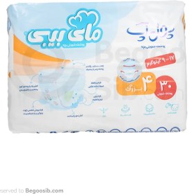 تصویر پوشک شورتی بچه مای بیبی سایز 4 (9 تا 17 کیلوگرم) 30 عددی 