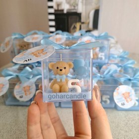 تصویر گیفت شمع تدی 