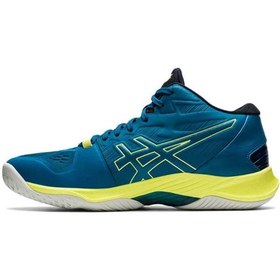 تصویر کفش والیبال اسیکس اسکای الیت آبی سبز Asics Sky Elite ff 2 Blue Green 