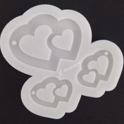 تصویر قالب سیلیکونی رزین ۶ عددی طرح گردنبند و گوشواره 