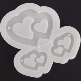 تصویر قالب سیلیکونی رزین ۶ عددی طرح گردنبند و گوشواره 