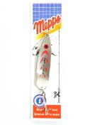 تصویر طعمه ماهیگیری قاشقک نقره ای خط قرمز mepps سایز 2 وزن 18گرم MEPPS #2