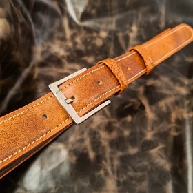 تصویر کمربند سه لایه چرم تک رو 