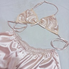 تصویر ست خواب ساتن champine sleep wear