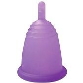 تصویر کاپ قاعدگی مدل کلاسیک ساقه ای سایز بزرگ سبزملونا Meluna Menstrual Cup large Size green