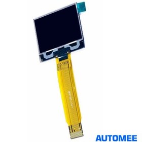 تصویر نمایشگر OLED تک رنگ سفید 1.32 اینچ دارای ارتباط SPI و چیپ درایور SSD1327 با کابل فلت 16 پین Plug In 