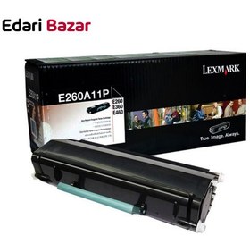 تصویر کارتریج مشکی لکسمارک مدل E260 A21A E260 A21A Black LaserJet Toner Cartridge