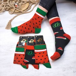 تصویر جوراب تا به تای یلدایی زنانه 