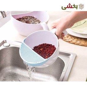 تصویر آبکش برنج شوی هوم کت مدل ۳۷۷۷ دسته دار 