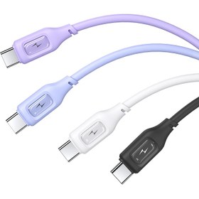 تصویر کابل شارژ USB-A به USB-C یوسمز مدل SJ619 طول یک متر USAMS US-SJ619 3A Type-C Charging & Data Cable -- Moe Series