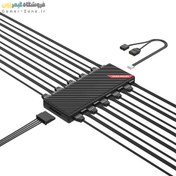 تصویر اسپلیتر و هاب 10 پورت نورپردازی و فن کیس مدل Coolmoon AM10 ARGB 3Pin and Fan PWM 4Pin Splitter Hub 