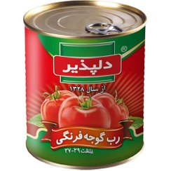 تصویر رب گوجه فرنگی دلپذیر 800 گرمی انواع رب 800 گرمی آسان بازشو دلپذیر