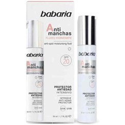 تصویر سرم ضد لک و چروک صورت باباریا مدل Anti manchas حجم 50 میلی لیتر Babaria Anti-Dark Spot Moisturizing Fluid 50ml