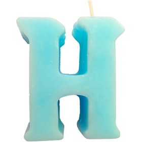 تصویر شمع دل حروف رومی طرح H 