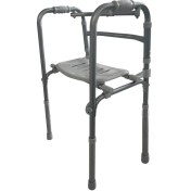 تصویر واکر تاشو بدون چرخ همراه با صندلی 