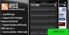 تصویر دانلود سورس اپلیکیشن iRSS – for iPhone – A simple RSS Reader 