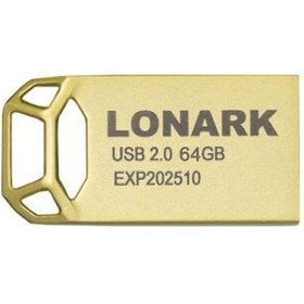 تصویر فلش LONARK USB2.0 LU125G 32G Gold 