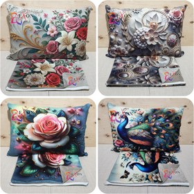 تصویر روبالشی مخمل پورشه سه بعدی کلاسیک ۲ عددی 