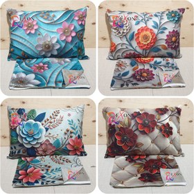 تصویر روبالشی مخمل پورشه سه بعدی کلاسیک ۲ عددی 