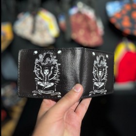 تصویر کیف پول چرم چاپی Witch girl 