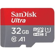 تصویر کارت حافظه MicroSDHC سن دیسک مدل Ultra کلاس 10 استاندارد UHS-I U1 A1 سرعت 120 مگابایت بر ثانیه ظرفیت 32 گیگابایت SanDisk MicroSDHC Ultra Class 10 UHS-I U1 A1 Speed 120MB/s 32GB Memory Card