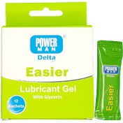 تصویر ساشه ژل روان کننده Easier پاورمن دلتازکس دلتا دارو 12 عدد Delta Darou Easier Power Man Lubricant Gel 12 Pcs