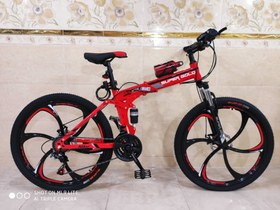 تصویر دوچرخه تاشو سایز 26 سوپرگلد 