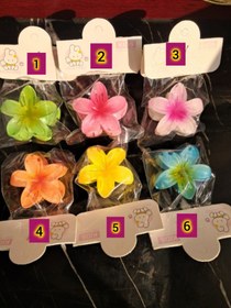 تصویر کلیپس مو گل پلومریا سایز کوچک - شماره ۱ 