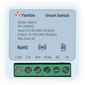 تصویر سوئیچ هوشمند ریموتی RSS10 تک کانال 