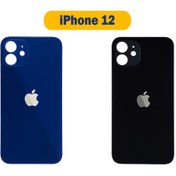 تصویر درب پشت آیفون 12 اورجینال - آبی back cover iphone 12 orginal