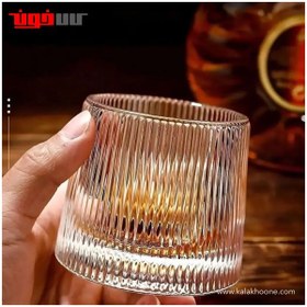 تصویر لیوان چرخشی دلی Deli Glass طرح زارا مجموعه شش عددی Deli Glass