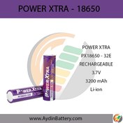 تصویر باتری لیتیوم یون پاوراکسترا ۱۸۶۵۰ POWER-XTRA 3200 mAh 