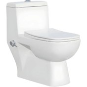 تصویر توالت فرنگی گاتریا دوزمانه خودشوردار مدل ساترون - سفید Gatria Dual_Flush_Tank