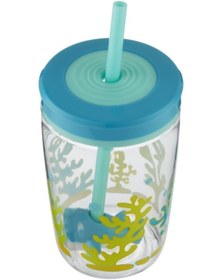 تصویر Contigo Floating Straw Shark 420 ml 14 Oz- 1000-0772-بطری آب کودکان 