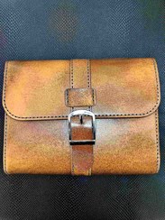 تصویر کیف دوشی زنانه مدل ۰۲۷ - قهوه ای چرم شتر 