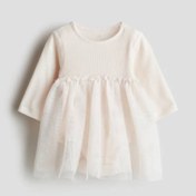 تصویر زیردکمه دخترانه مجلسی اورجینال برند اچ اند ام | سایز 2 تا 4 ماه Original H&M girls' button-down shirt | Size 2 to 4 months