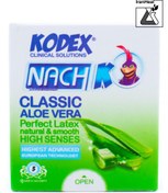 تصویر کاندوم آلوئه ورا کدکس بسته 12 عددی ا (12pcs)KODEX Classic Aloe vera (12pcs)KODEX Classic Aloe vera