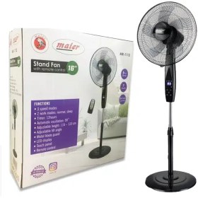 تصویر پنکه ایستاده مایر مدل MR1114 با ریموت و ۵ پره 