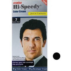 تصویر رنگ موی مردانه های اسپیدی شماره 7 اورجینال ا Color Cream For Men hi-speedy Color Cream For Men hi-speedy