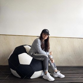 تصویر مبل شنی طرح توپ فوتبال(پارچه ترک) 