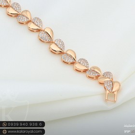 تصویر دستبند قلب نگینی Xuping 