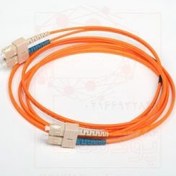 تصویر پچ کورد فیبر نوری SC-SC مالتی مود OM2 داپلکس 2 متری SC-SC-MM-OM2 Duplex Model 2m Optic Fiber Patch Cord