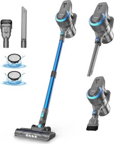 تصویر جارو شارژی Yisora مدل N300 - دارای چراغ LED و لوله تلسکوپی Yisora N300 Cordless Vacuum Cleaner – Powerful Suction and Convenient Design